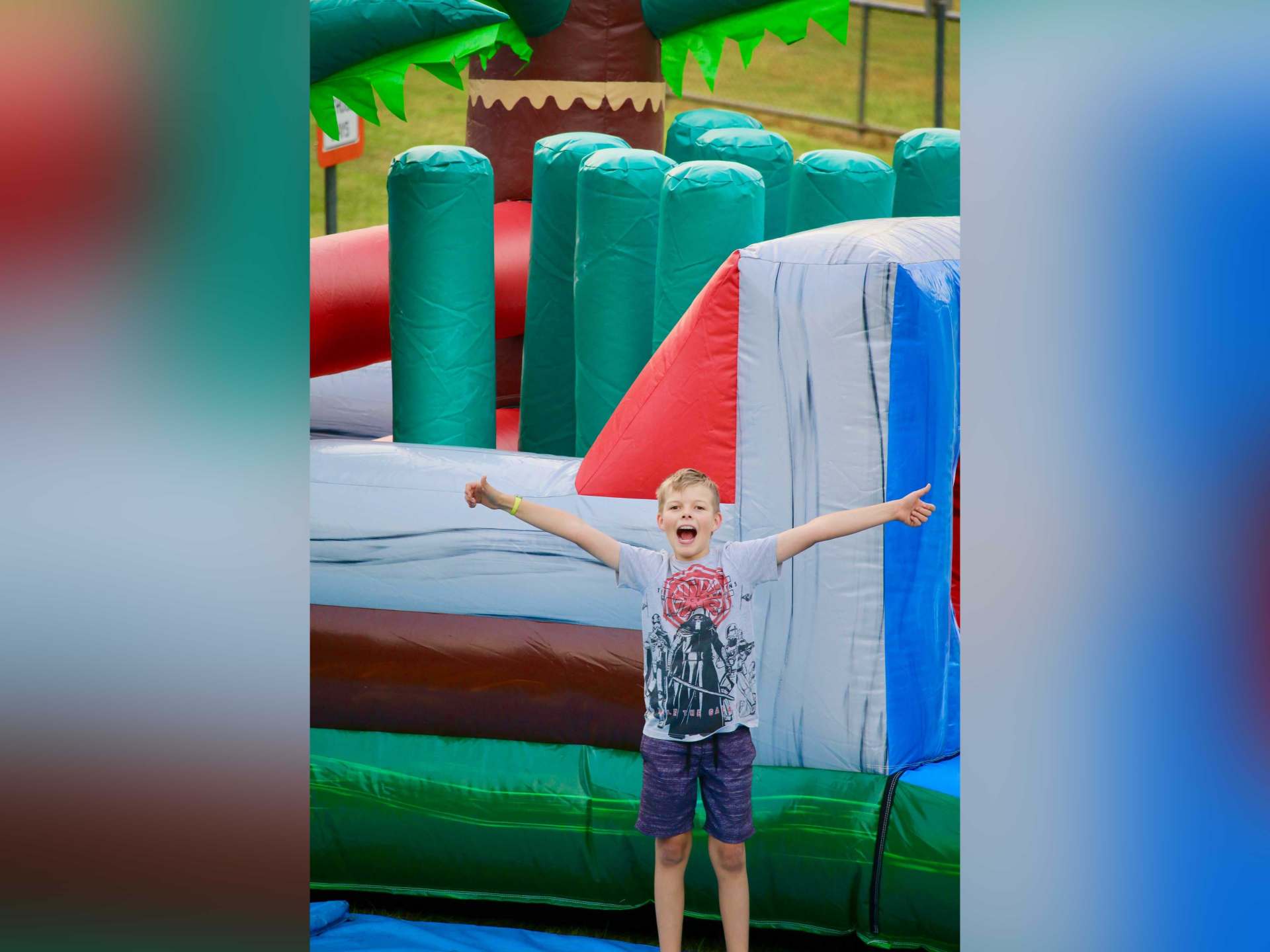 kid enjoying the inflatable obstacle course — Inflatable Activities in Gympie, QLD