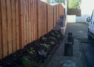 Installation of timber fencing