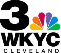 The logo for WKYC Cleveland is a NBC logo.