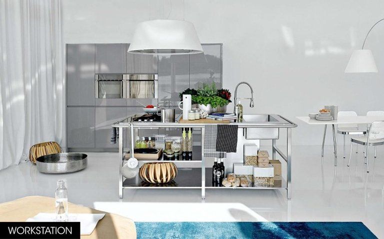 Cucina moderna in grigio