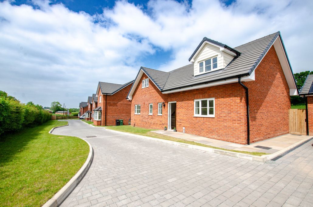 The Orchard Court development involved developing a greenfield site into four detached properties, including three houses and one bungalow. Each property was constructed on a separate plot, adhering to the planning agreement. Each plot consisted of trench fill foundations, beam and block suspended ground floors and timber frame superstructure.