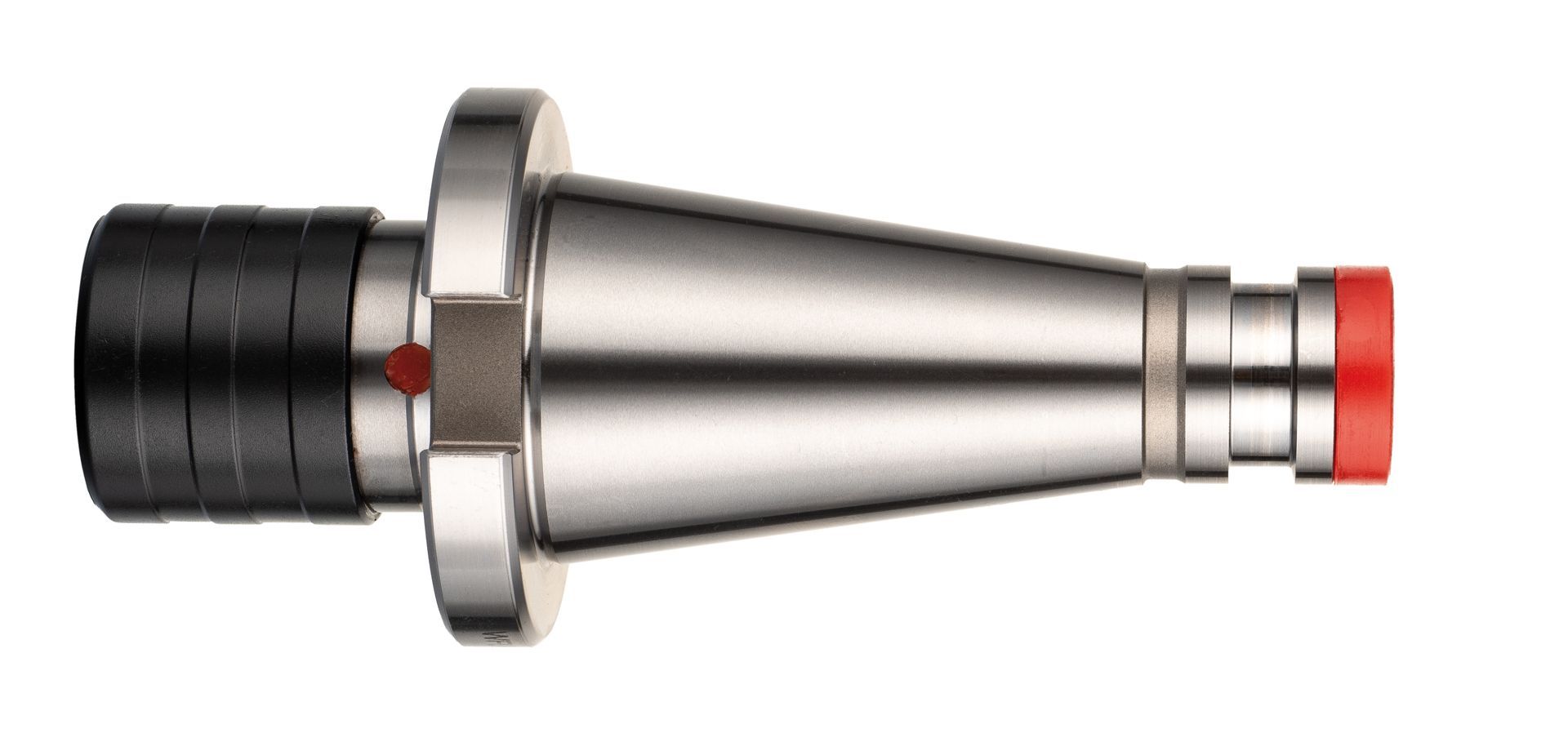 Een close-up van een metalen voorwerp op een witte achtergrond.