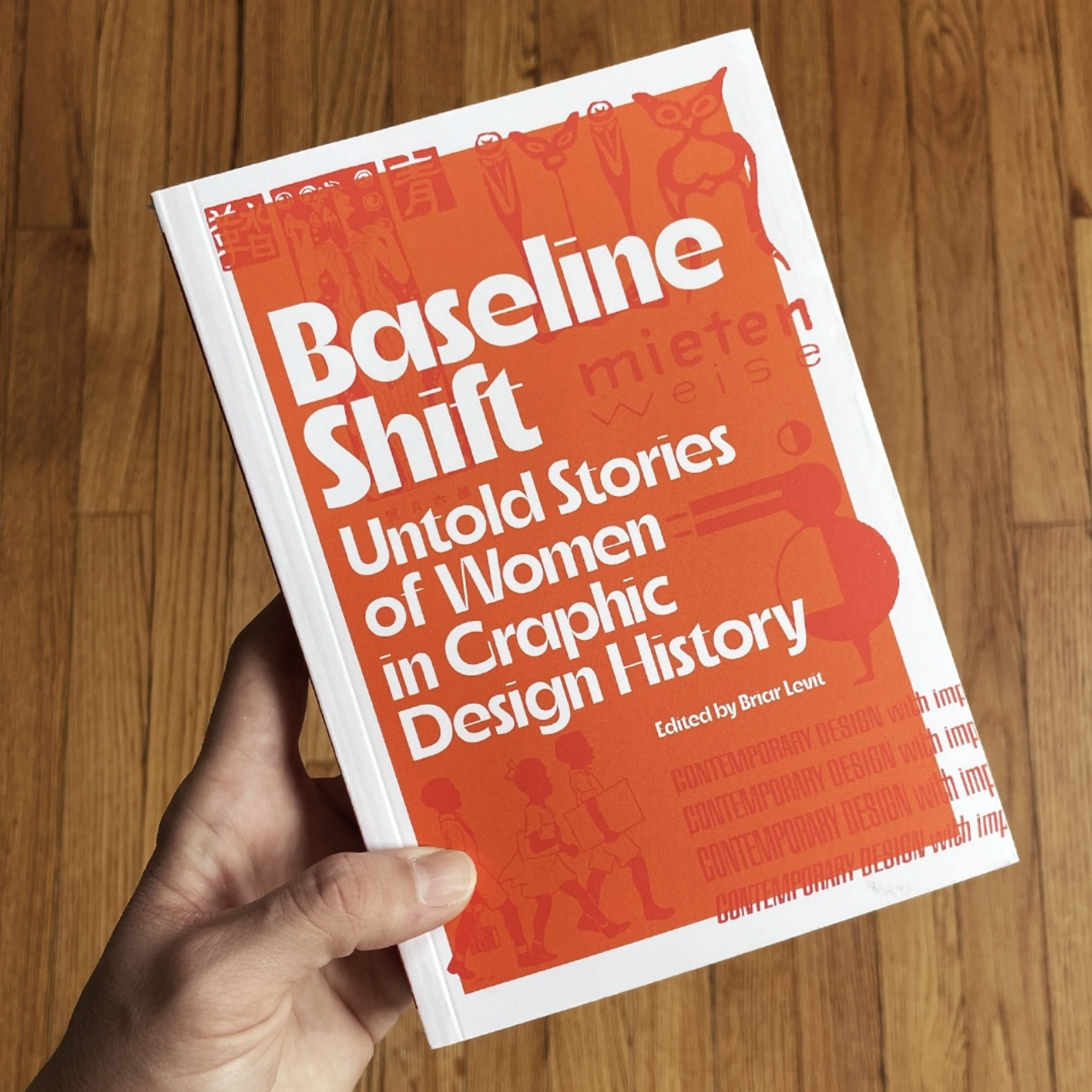 Book cover of 'Baseline Shift. Untold stories of women in graphic design history'.