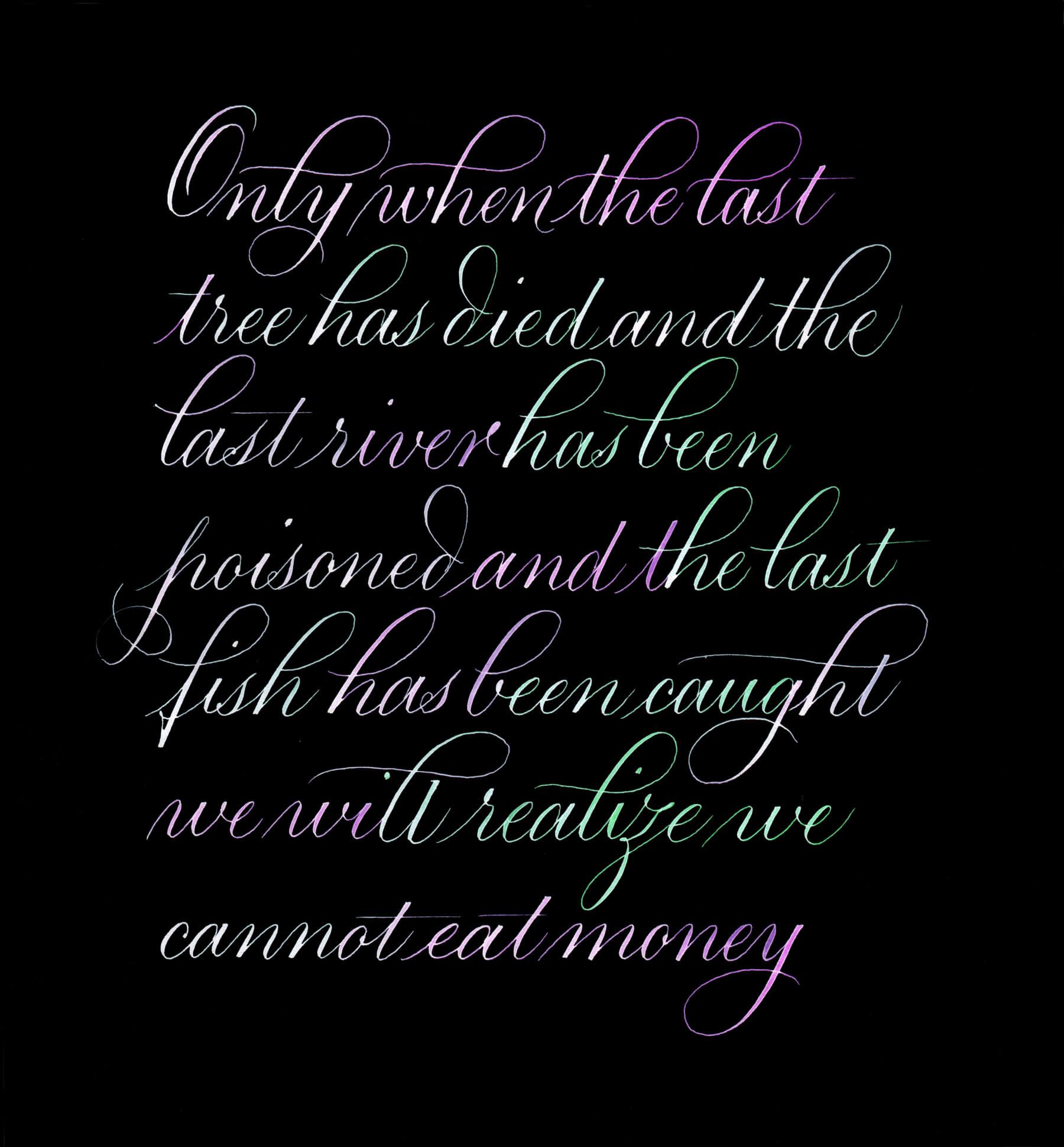 A close-up image of walnut crystals on top of white textured paper from the website www.kalligrafie.com