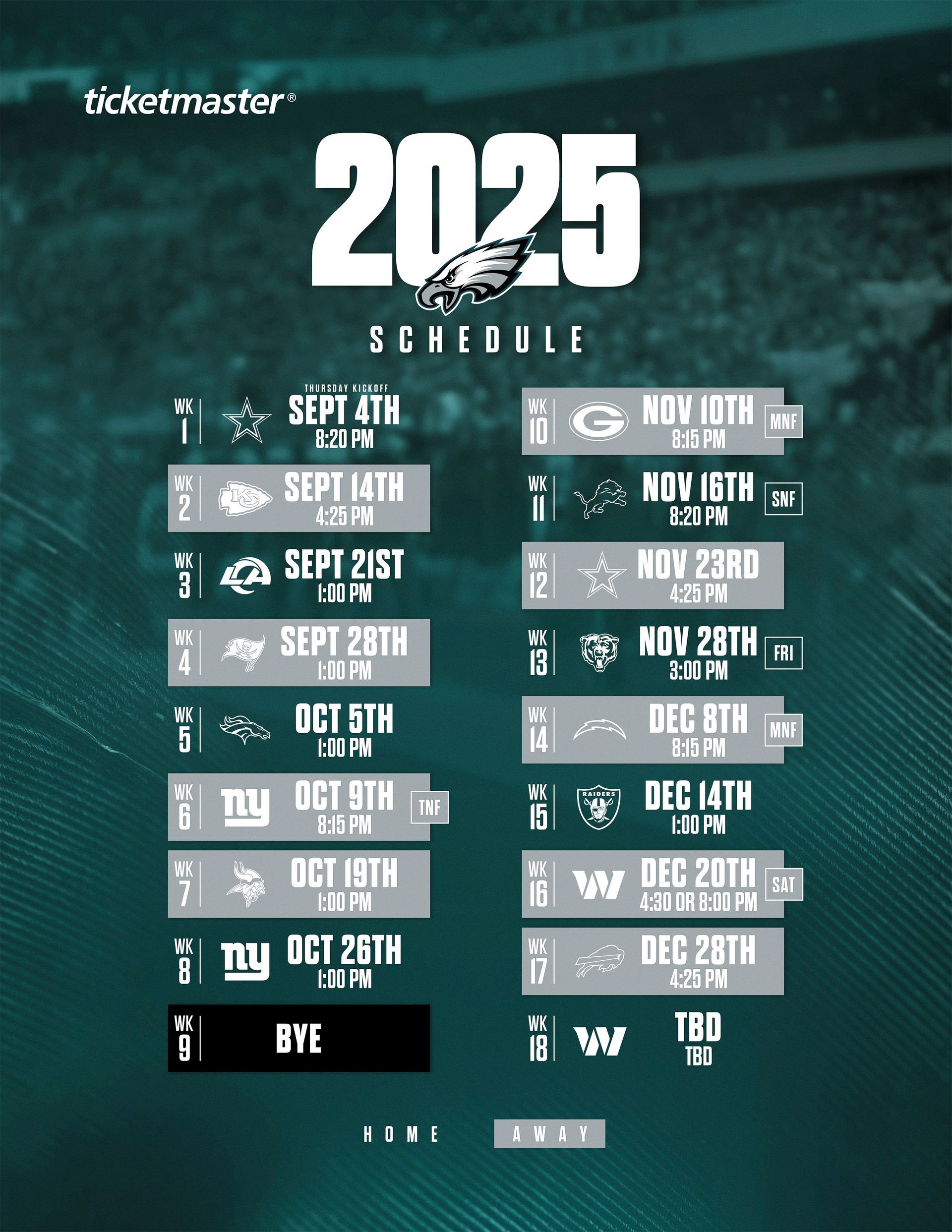 Orlando Eagles Game Schedule 2023