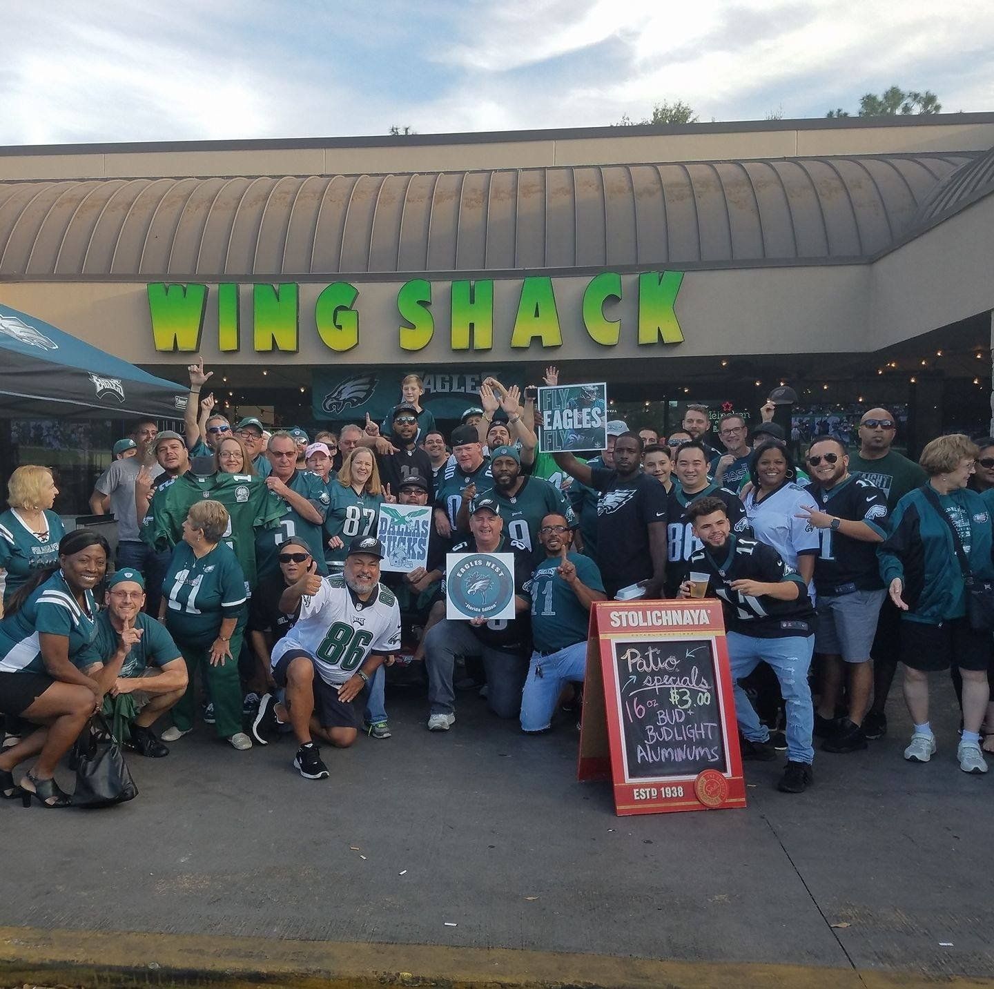 Orlando eagles Watch parties at Wing Shack Orlando