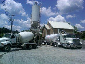 Two Trucks Parked — Concrete & Concrete Products Dealers in Richlands, VA