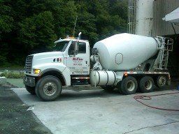 Concrete Truck Sideview — Concrete Contractors in Richlands, VA