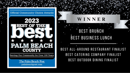 A palm beach county best of the best award