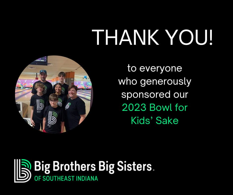 A thank you message from big brothers big sisters of southeast indiana