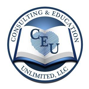 A logo for consulting and education unlimited , llc.