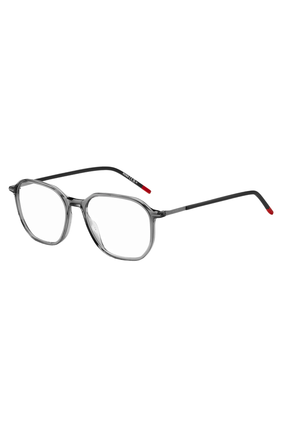 A pair of glasses on a white background.