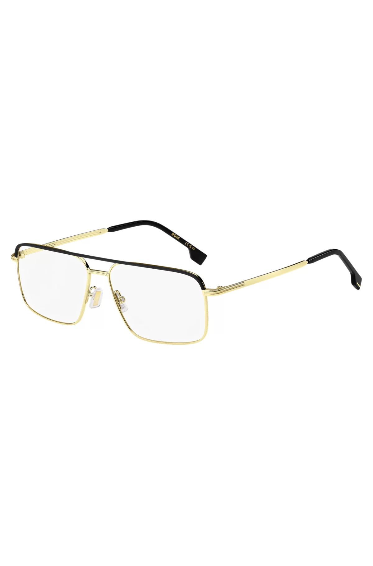 A pair of glasses on a white background.