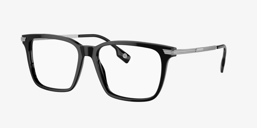 A pair of black glasses on a white background.