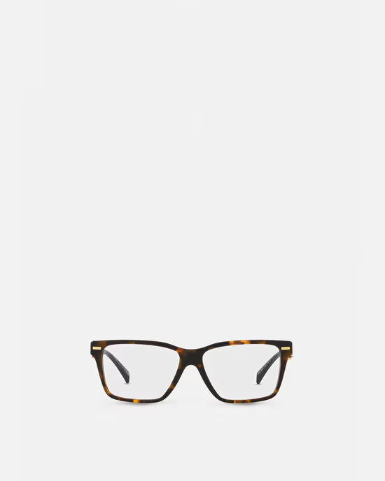 A pair of glasses on a white background.