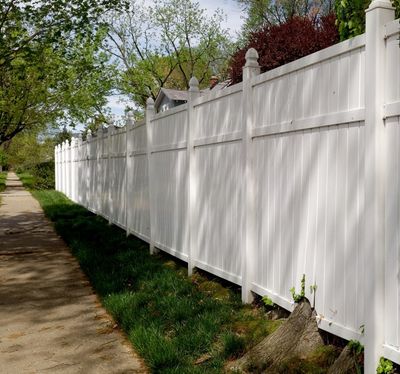 White Vinyl Fence — St. Charles, MO — Alpha Fence Systems