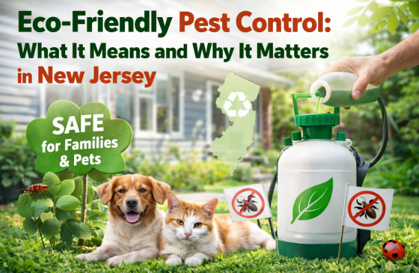 Professional eco-friendly pest control New Jersey technician performing bed bug heat treatmen.