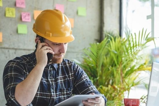 Engineer Talking With Phone — Norfolk, VA — Secretariats Inc.