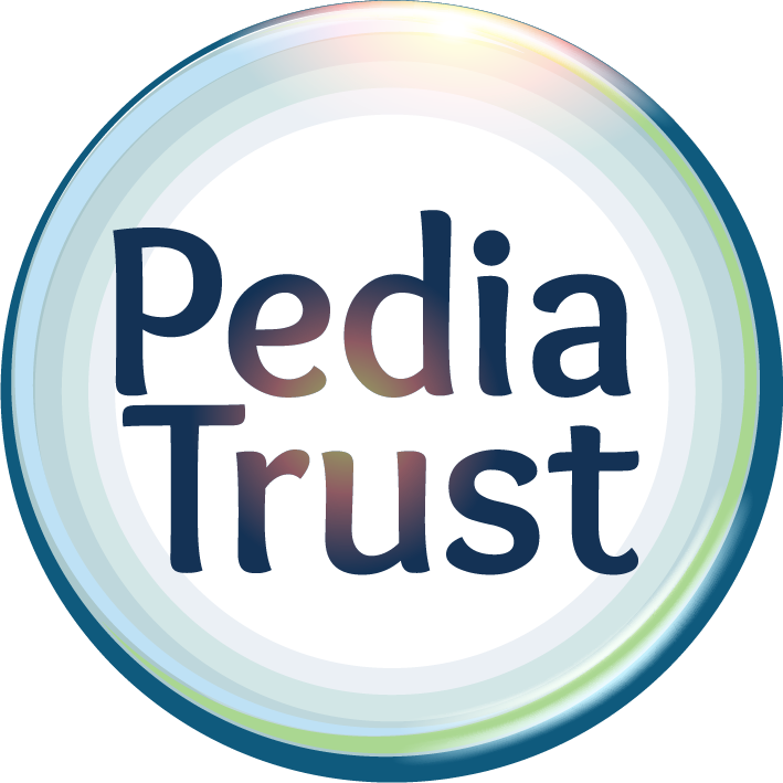 PediaTrust logo in a blue circular design with 