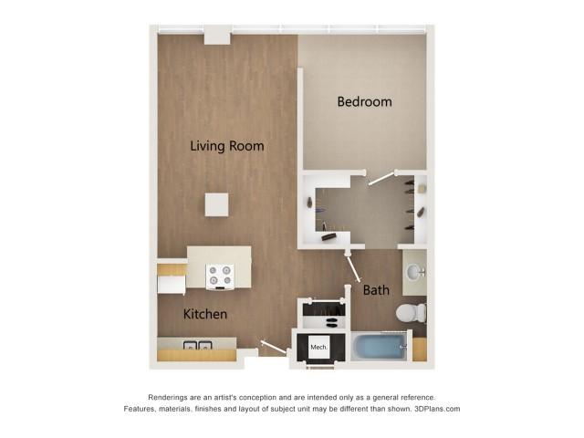 Library Lofts One Bedroom