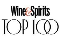 The logo for wine and spirits top 100 is shown on a white background.