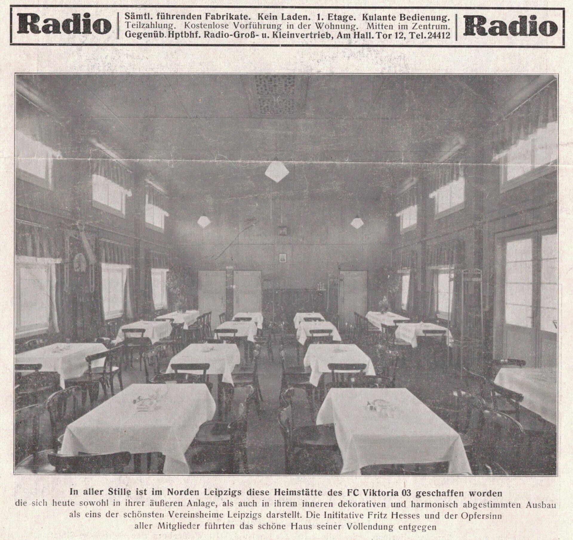 1903 Vereinslokal Victoria Leipzig