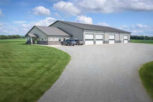 Exterior view of Eicher Woodworking manufacturing facilities, showroom and office.