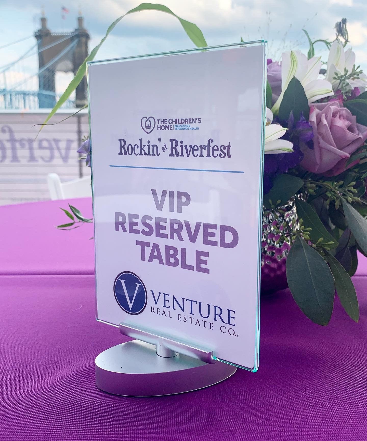 A sign on a table that says vip reserved table
