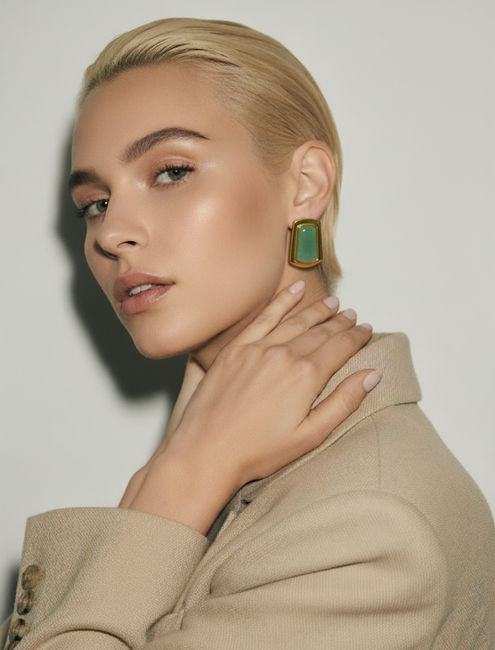 Sonne Womens Earrings 18k gold plated sterling silver ; fashion