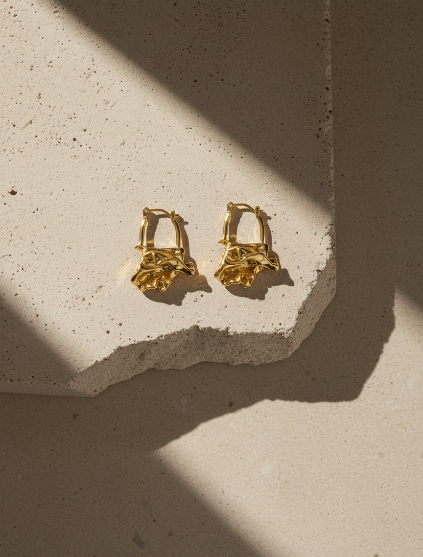 Sonne Womens Earrings 18k gold plated brass ; fashion