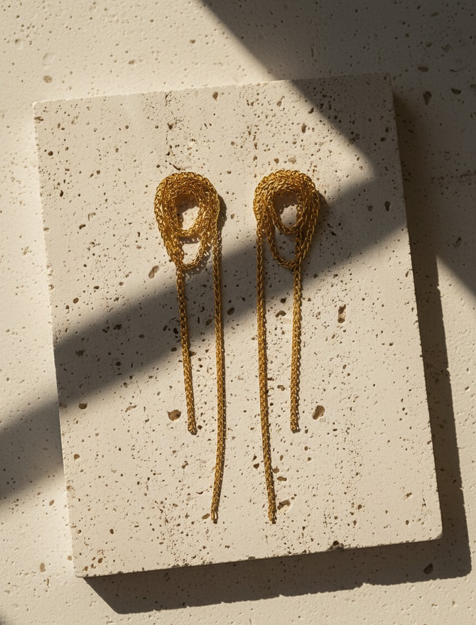 Sonne Womens Earrings 18k gold plated brass ; fashion