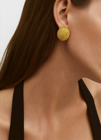 Sonne Womens Earrings 18k gold plated brass ; fashion