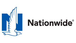 Nationwide logo with blue eagle and black wordmark on white background