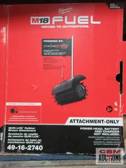Box for Milwaukee M18 FUEL attachment-only power head in red and black.