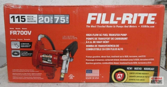 A fill-rite fuel pump in a red box