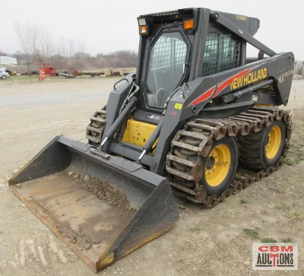 a white rv is being sold by cbm auctions