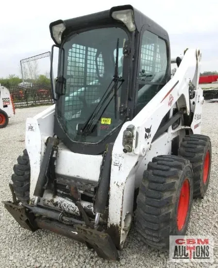 A bobcat skid steer is for sale at crm auctions