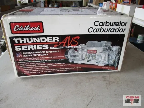 A box of edelbrock carburetor carburador thunder series