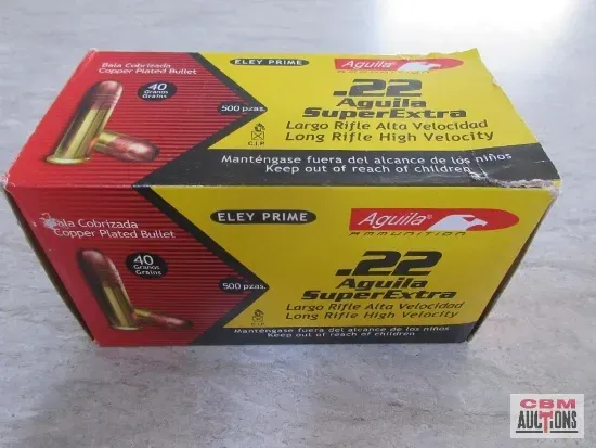 A box of cci standard velocity 22 lr bullets
