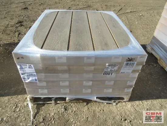 Damascus steel knife with wooden handle and leather sheath.