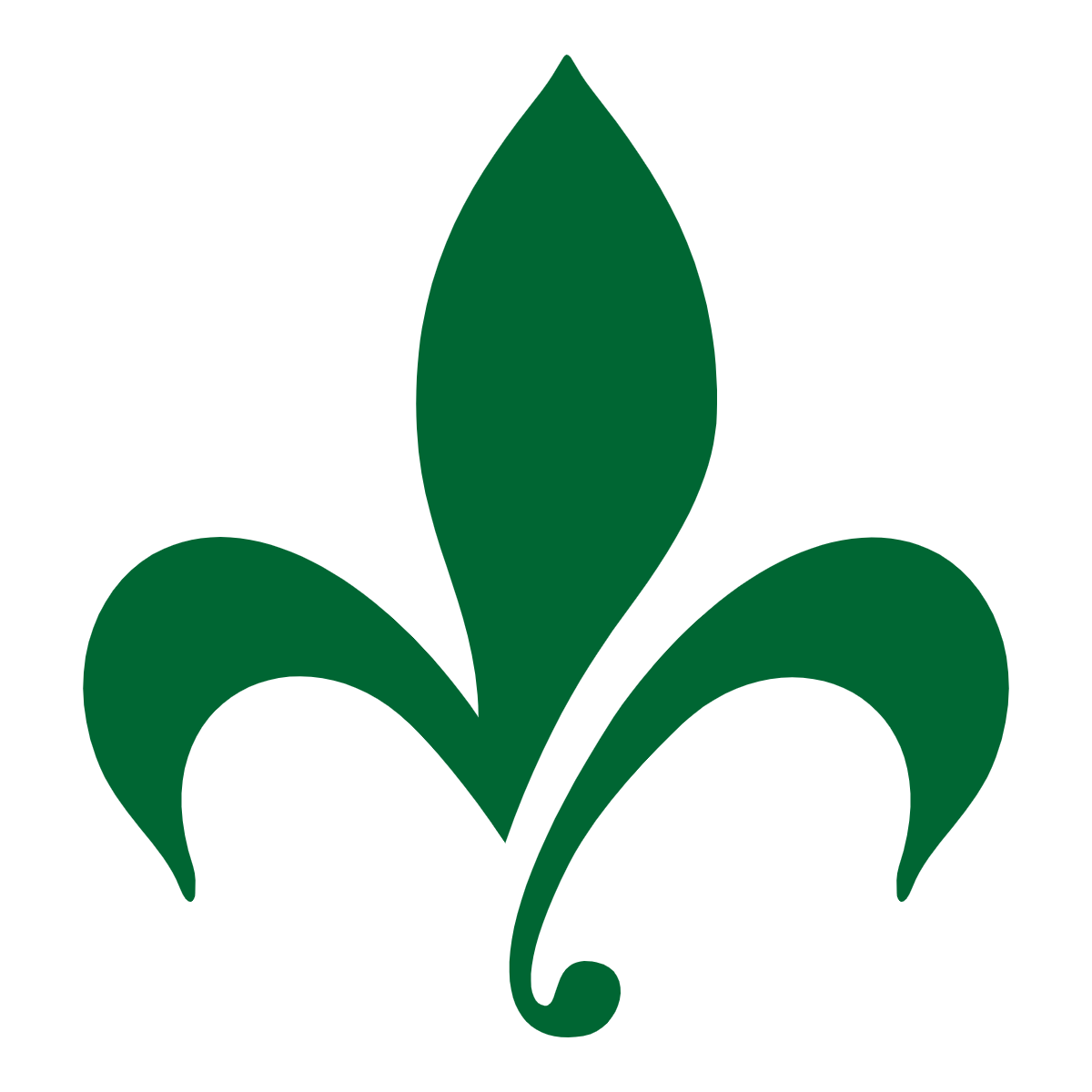 Logo for Curalys Institut de Soins de la Peau with green fleur-de-lis icon on white background