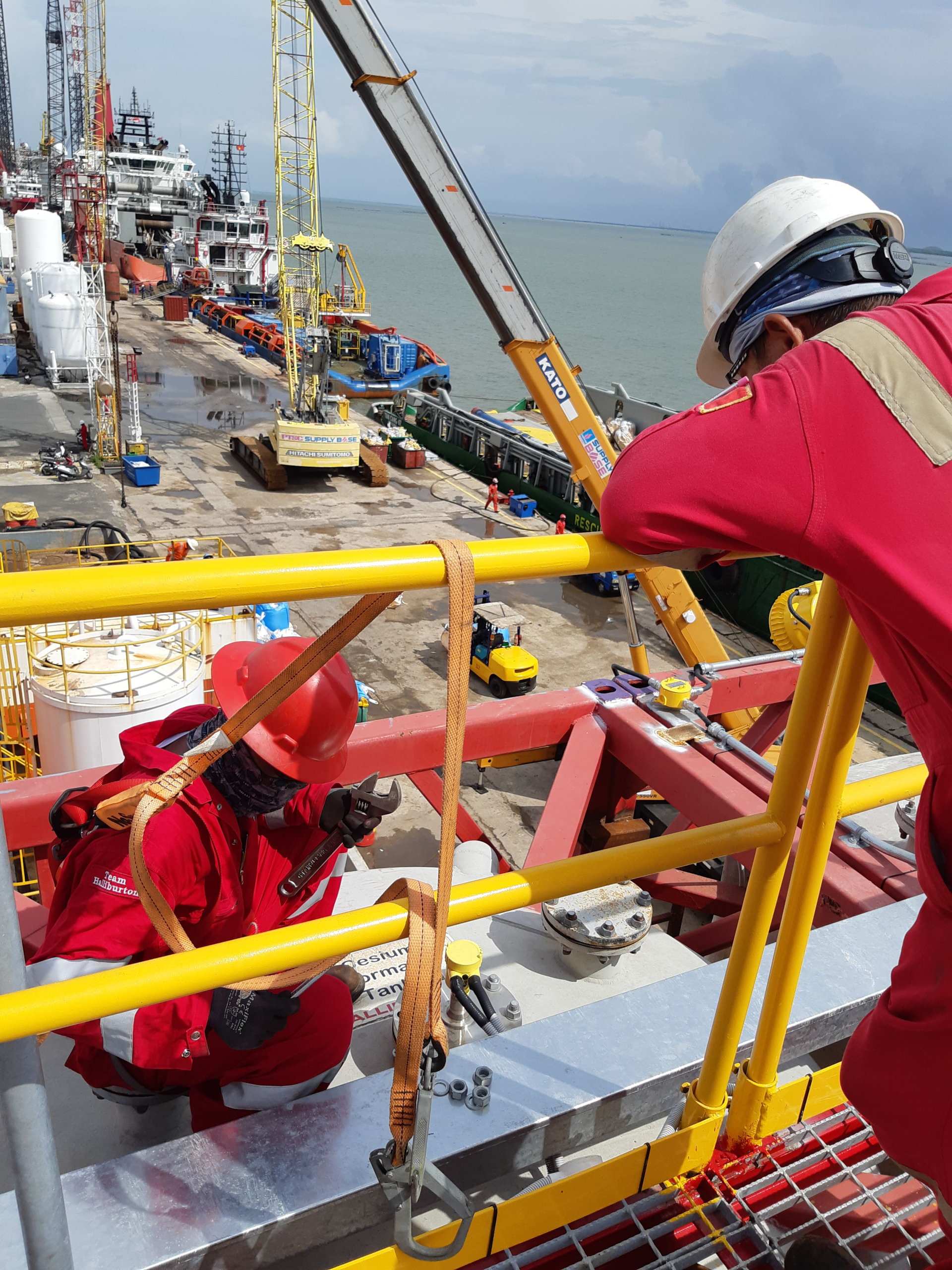 Site work scaffolding