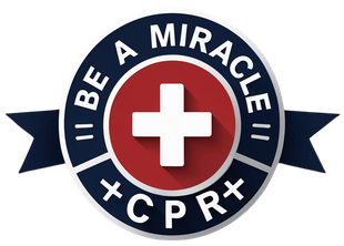 A logo that says be a miracle + cpr +
