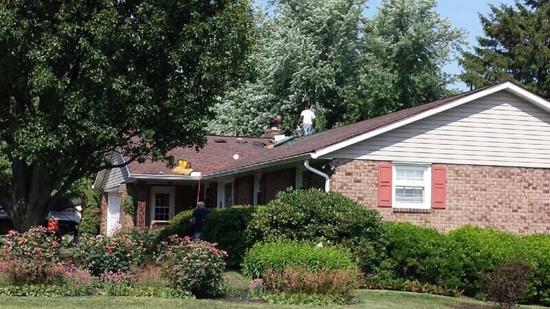 Workers Repairing The Roof — York, PA — Dallastown Roofing & Contracting