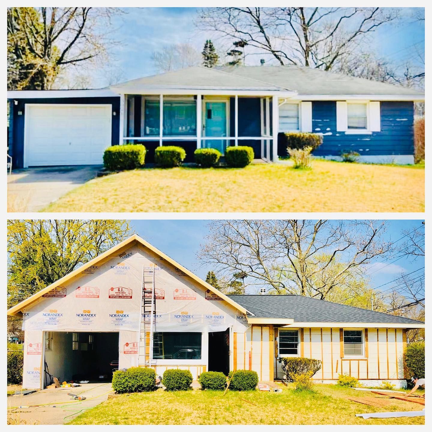 Siding Before and After
