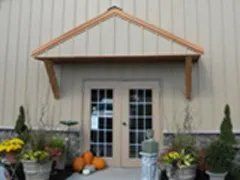 Gable Awnings on Pole Barn