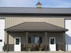 pole barn with 2 entrances