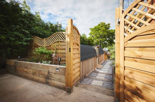 Quality fence installation showing attention to detail and professional finish