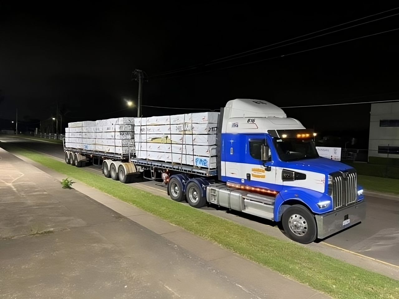 Braileys trailer loaded with cargo