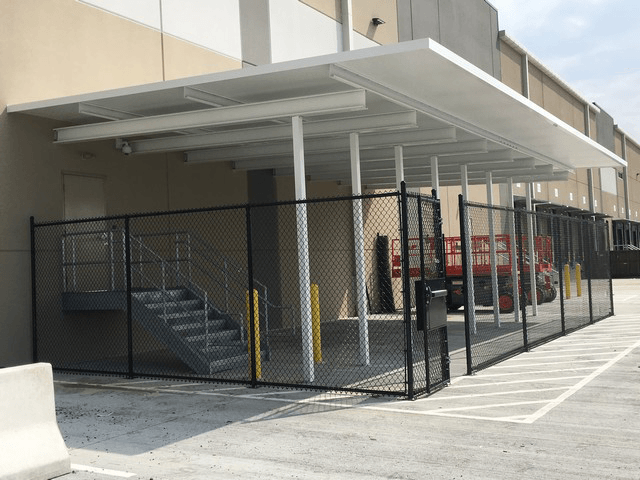 Roof With Fence - Glen Gardner, NJ - Canopy Erectors, Inc